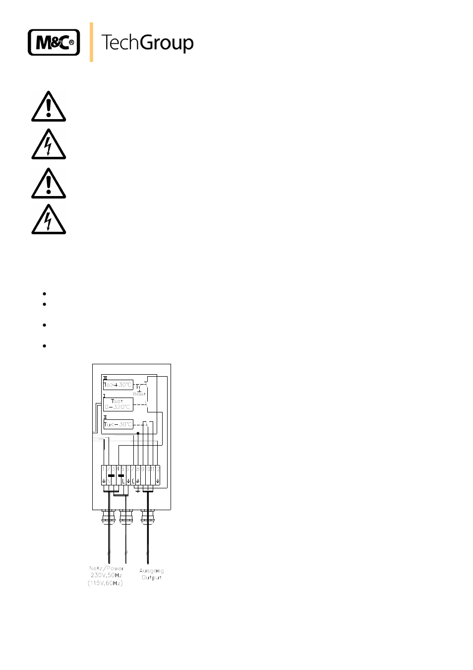 Electrical connection, Figure 9 | M&C TechGroup SP2000-H320_S2 Operator's manual User Manual | Page 20 / 39