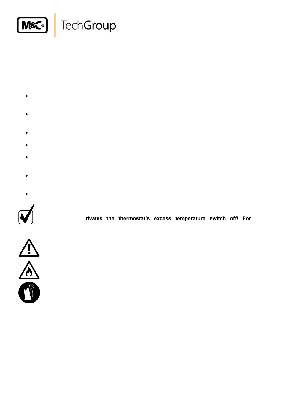 Starting up | M&C TechGroup SP2000-H320_S2 Operator's manual User Manual | Page 24 / 39