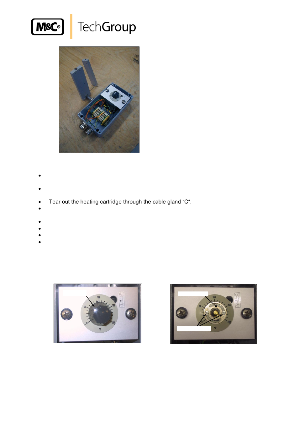 Figure 17, Figure 18, Mechanical stop of the thermostat | M&C TechGroup SP2000-H320_S2 Operator's manual User Manual | Page 31 / 39