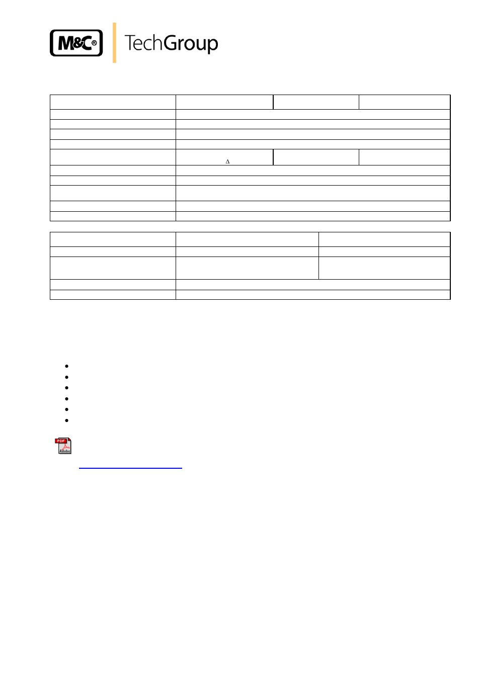 Connection and mounting data, Annex, 18 connection and mounting data | 19 annex | M&C TechGroup SP2000-H320_S2 Operator's manual User Manual | Page 33 / 39