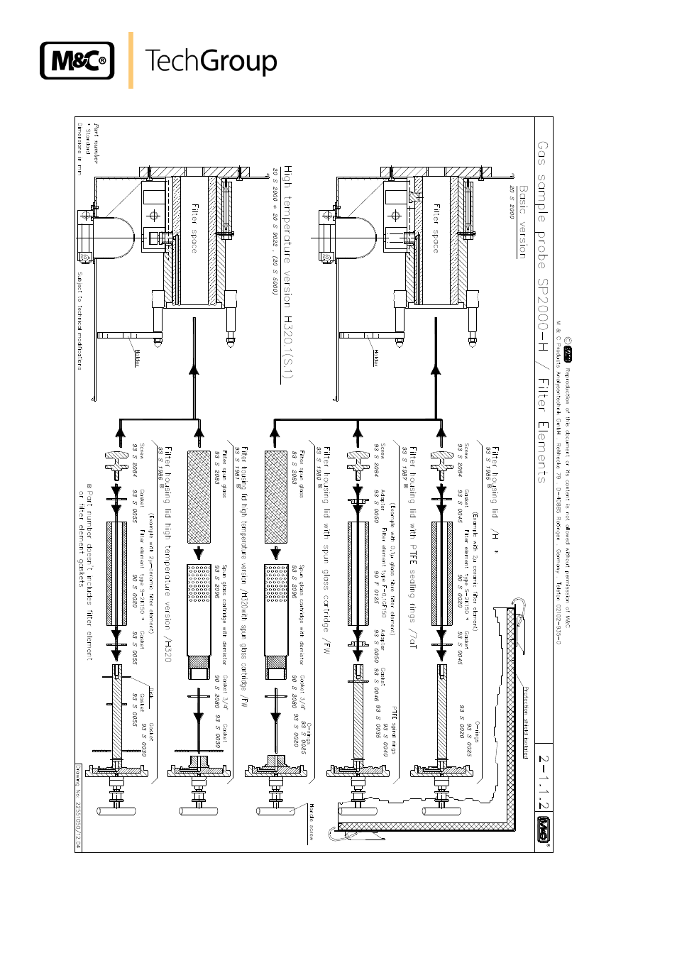 Figure 19, Sp2000-h/filter elements | M&C TechGroup SP2000-H320_S2 Operator's manual User Manual | Page 34 / 39