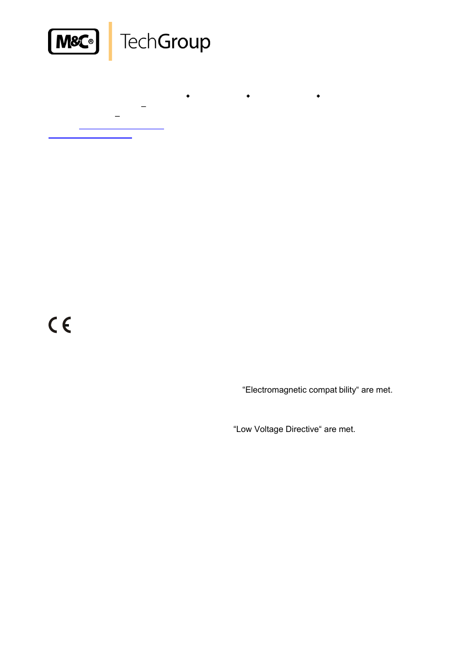 General information, Declaration of conformity | M&C TechGroup SP2000-H320_S2 Operator's manual User Manual | Page 5 / 39