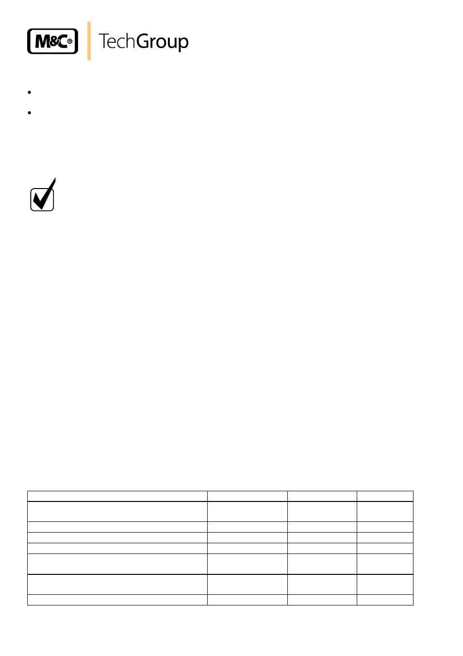 Receipt of goods and storage, Preparation and installation | M&C TechGroup SP2200-H_C_I_BB_F Operator's manual User Manual | Page 12 / 29