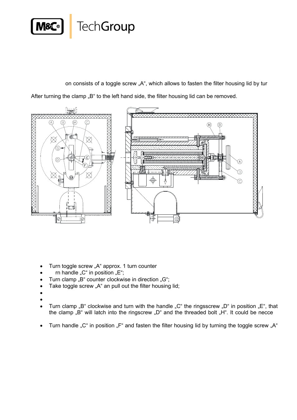 New filter housing lid from serial nos. 10283, Figure 3, New filter housing lid ex serial number 10283 | M&C TechGroup SP2200-H_C_I_BB_F Operator's manual User Manual | Page 15 / 29