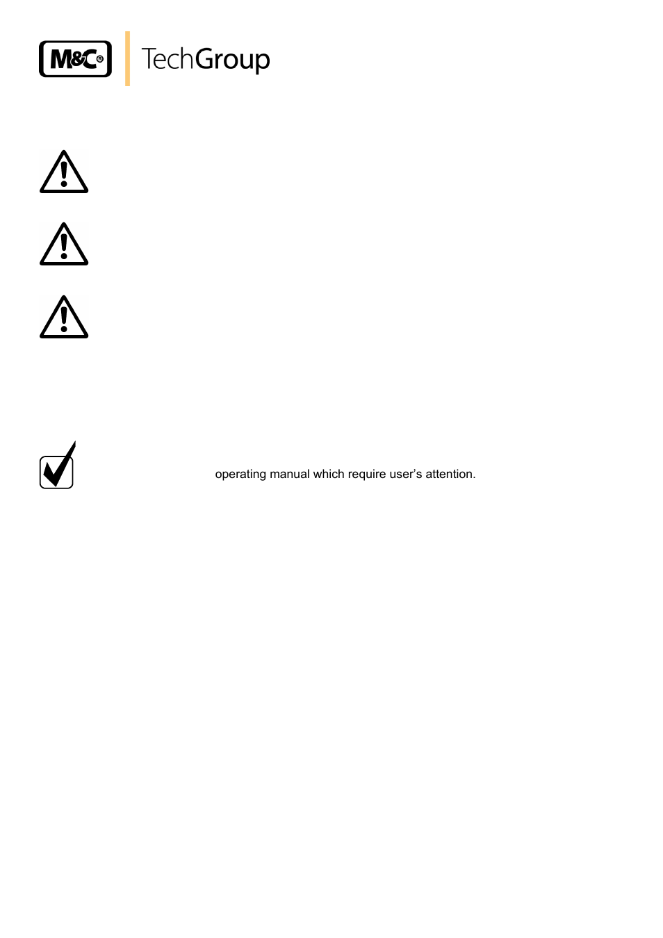 Used terms and signal indications | M&C TechGroup SP2200-H_C_I_BB_F Operator's manual User Manual | Page 6 / 29