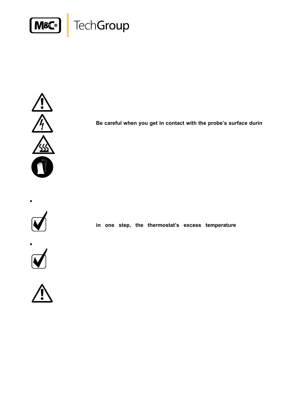 Starting, Closing down | M&C TechGroup SP2600-H_C_I_BB_F_0,1GF190 Operator's manual User Manual | Page 17 / 19