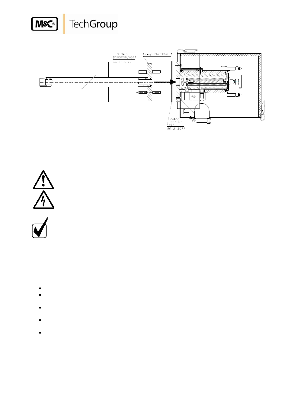 Electrical connections, Figure 3, Mounting of the heated sample tube sp30-h../sp35-h | M&C TechGroup SP35-H... Operator's manual User Manual | Page 11 / 13