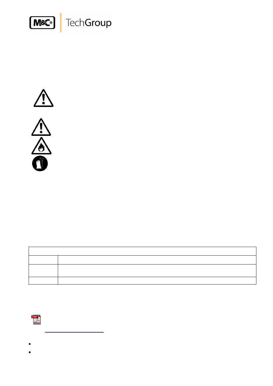 Maintenance, Closing down, Spare parts list | Appendix | M&C TechGroup SP35-H... Operator's manual User Manual | Page 13 / 13
