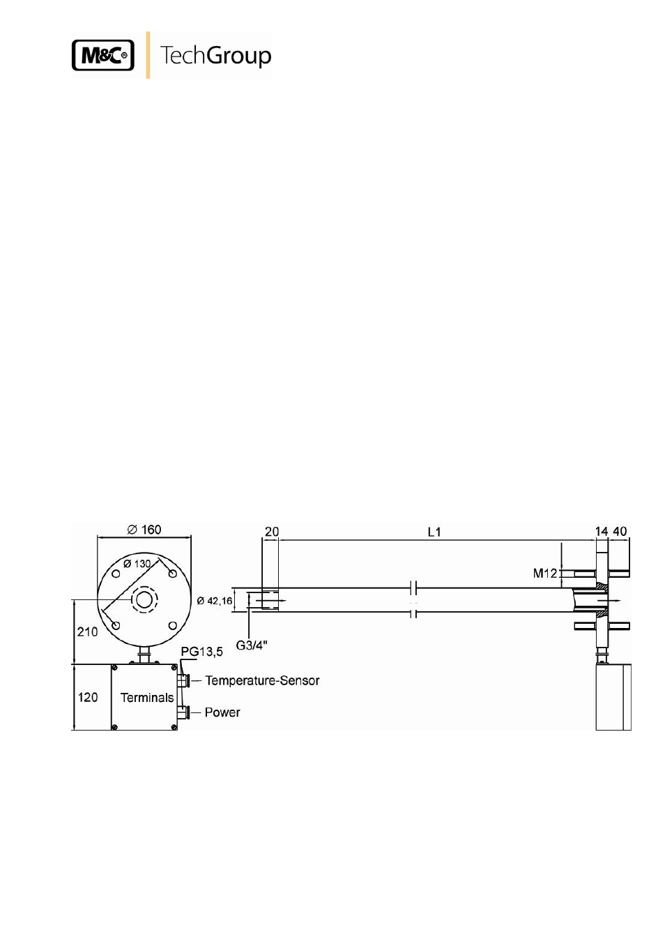 Application, Description, Figure 1 | Dimensions sp30-h.. and sp35-h | M&C TechGroup SP35-H... Operator's manual User Manual | Page 7 / 13