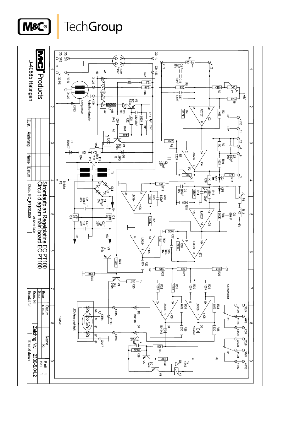 Figure 16, Circuit diagram ec automatic control board | M&C TechGroup ECS Operator's manual User Manual | Page 36 / 37
