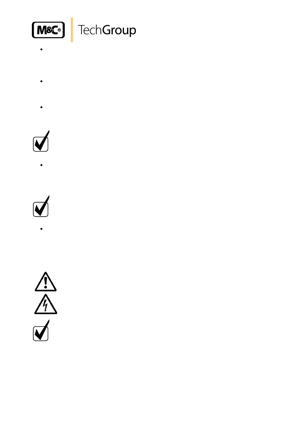 Electrical connections | M&C TechGroup FA1-H Operator's manual User Manual | Page 11 / 15