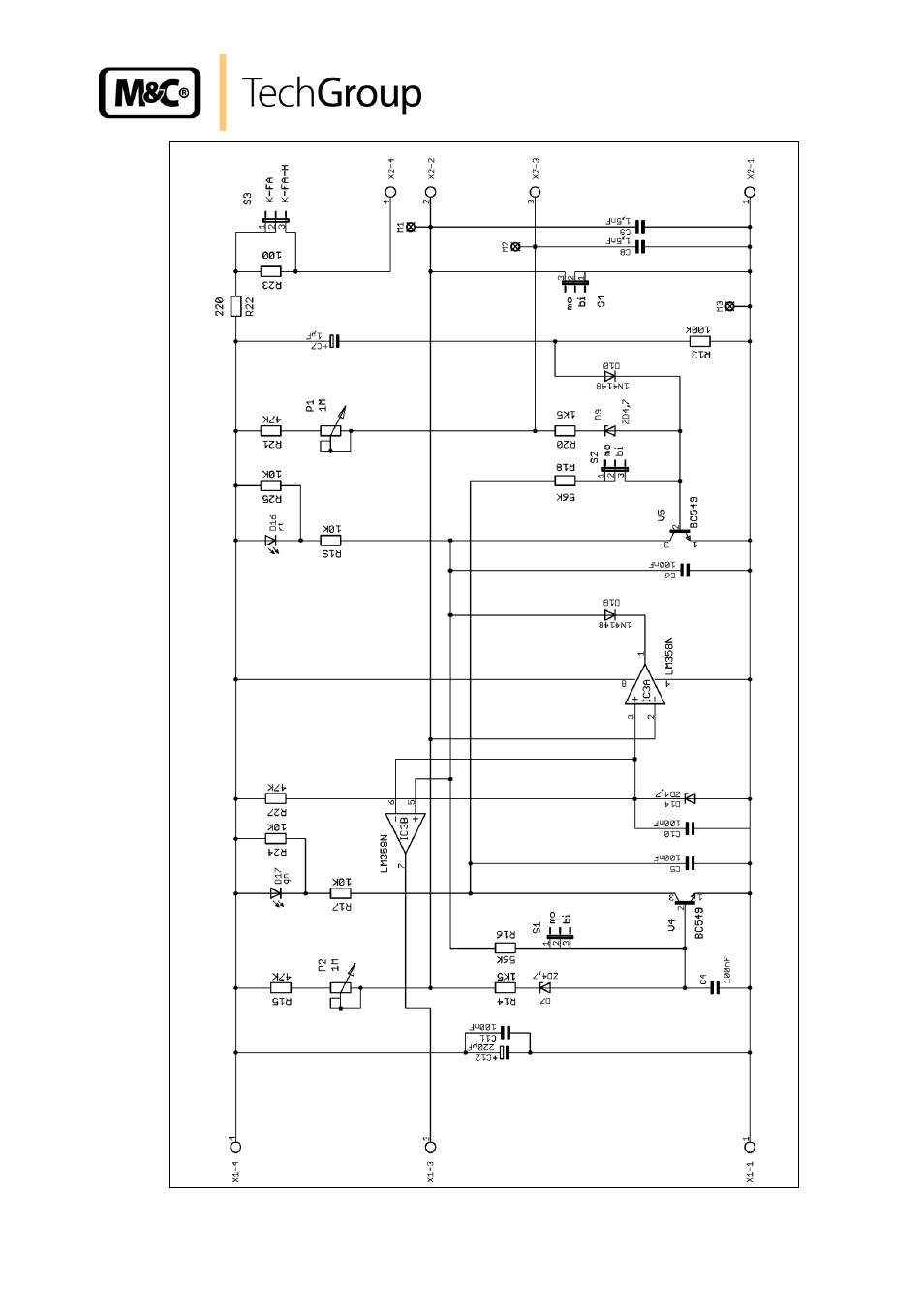 Figure 4, Circuit diagram of electronic k-fa-h 115/230v | M&C TechGroup FA1-H Operator's manual User Manual | Page 15 / 15