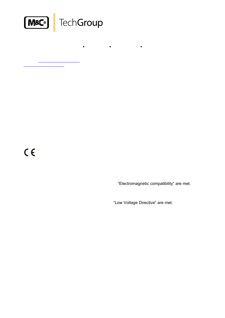 General information, Declaration of conformity | M&C TechGroup FA1-H Operator's manual User Manual | Page 4 / 15