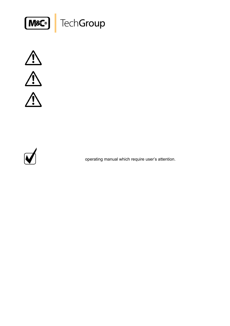 Used terms and signal indications | M&C TechGroup FA1-H Operator's manual User Manual | Page 6 / 15