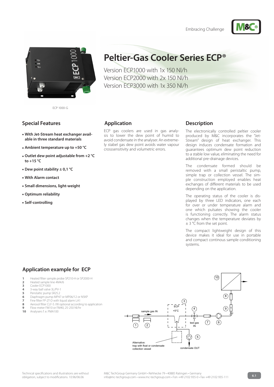 M&C TechGroup ECP3000 Data sheet User Manual | 3 pages