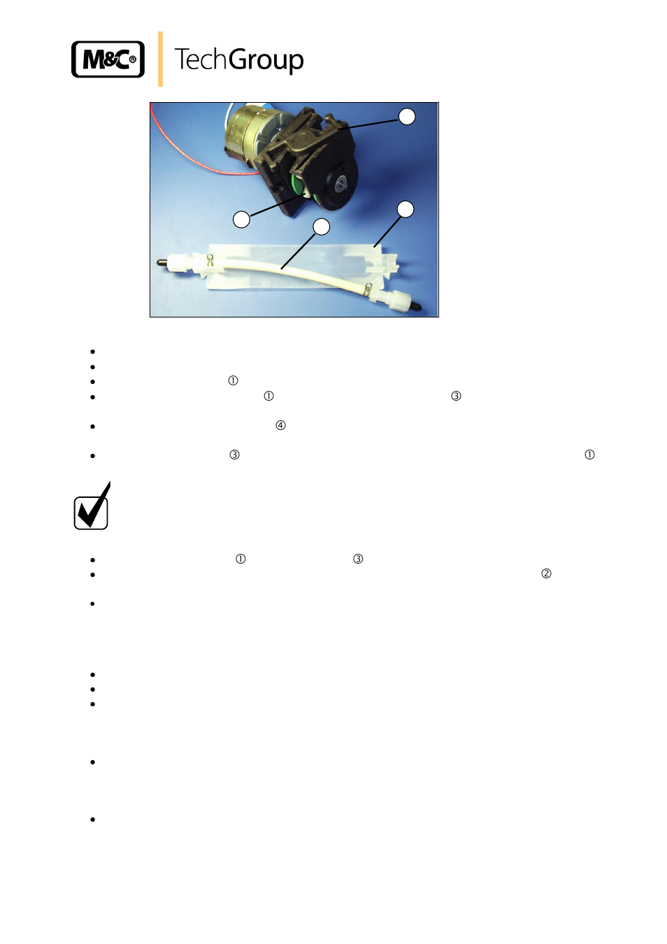 Change of contact pulleys and springs, Figure 6, Change of the pump tube | M&C TechGroup ECM Series Operator's manual User Manual | Page 17 / 25