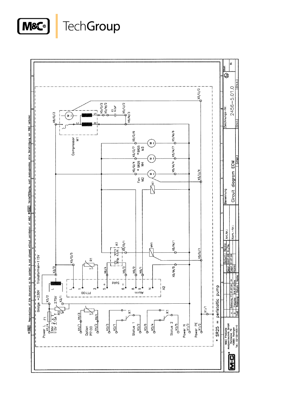 Figure 9, Circuit diagram ecm | M&C TechGroup ECM Series Operator's manual User Manual | Page 22 / 25