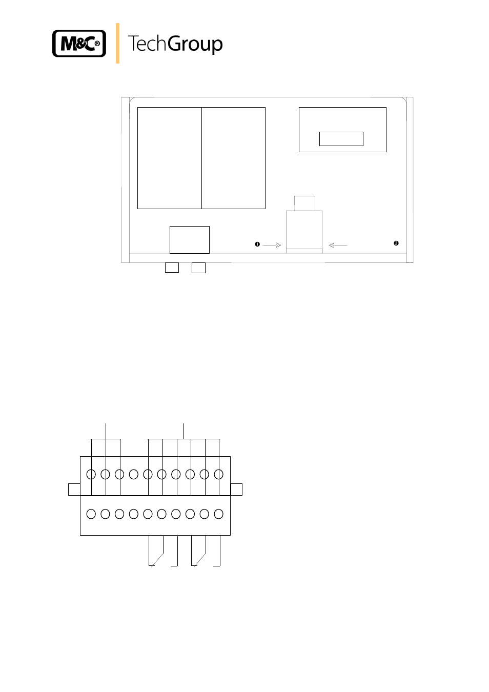 Figure 6, Position of terminal x0, Figure 7 | Electrical connections | M&C TechGroup EC-30_FD Operator's manual User Manual | Page 17 / 40