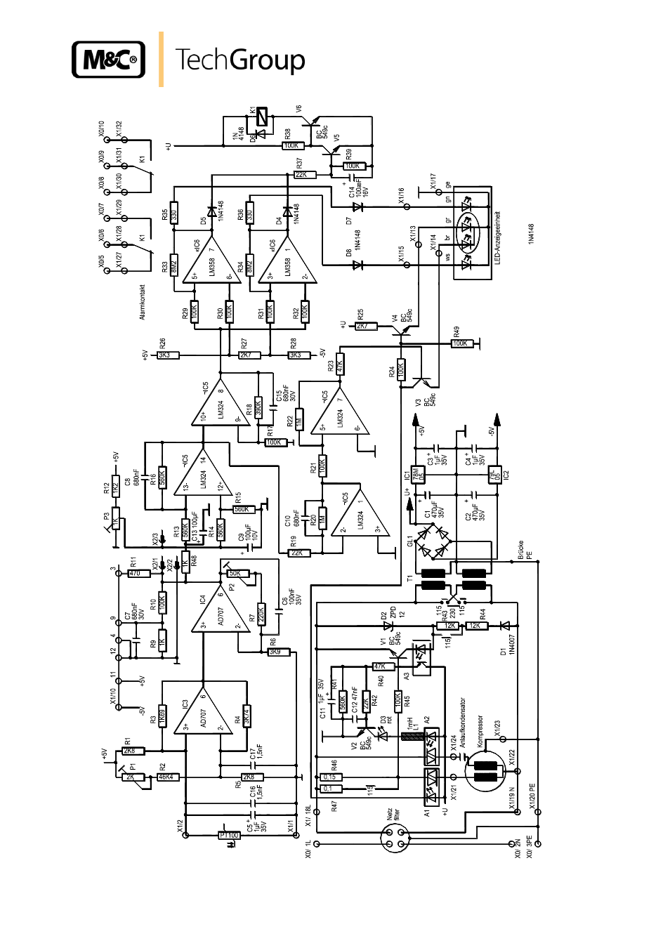 Figure 18, Circuit diagram ec automatic control board | M&C TechGroup EC-30_FD Operator's manual User Manual | Page 37 / 40