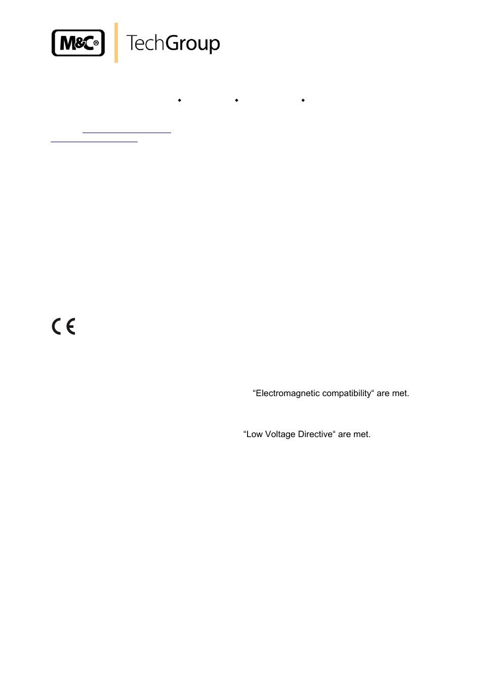 General information, Declaration of conformity | M&C TechGroup EC-30_FD Operator's manual User Manual | Page 5 / 40