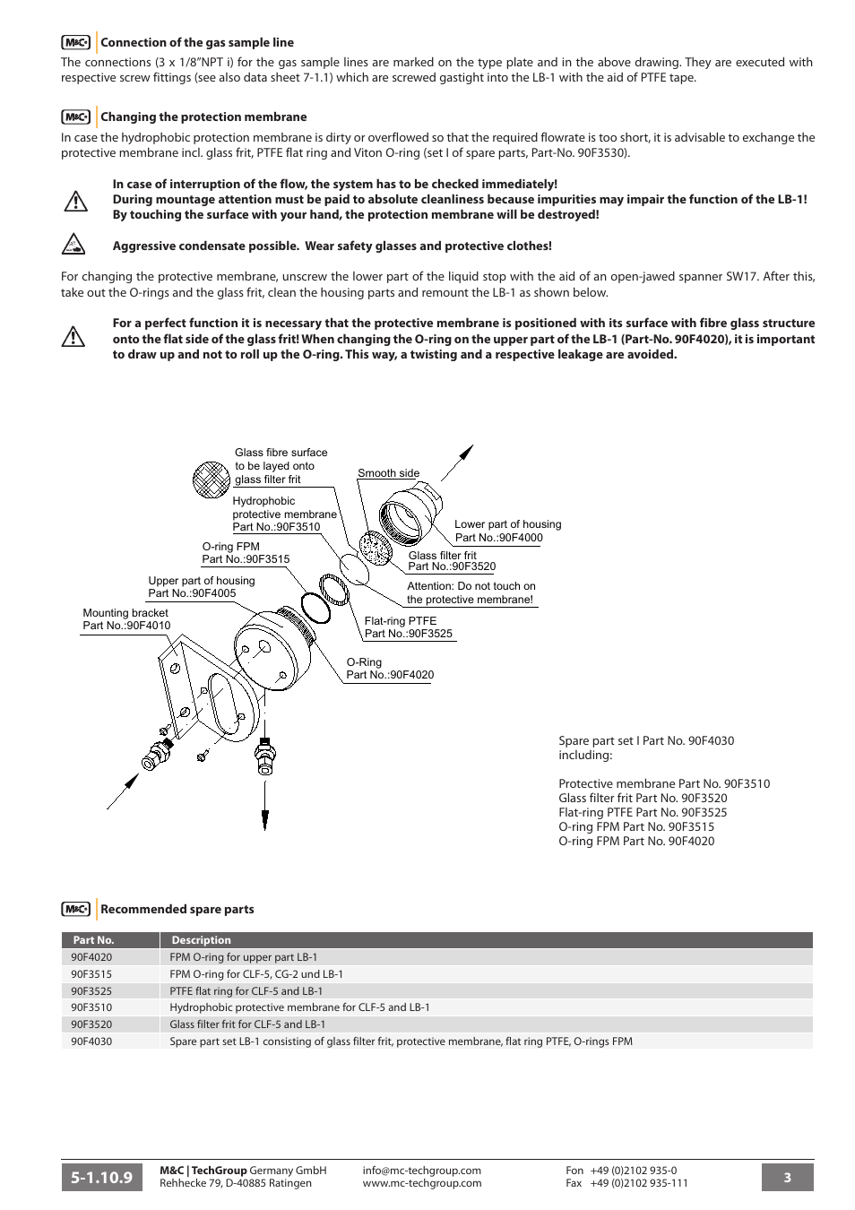 M&C TechGroup LB-1SS Operator's manual User Manual | Page 3 / 3