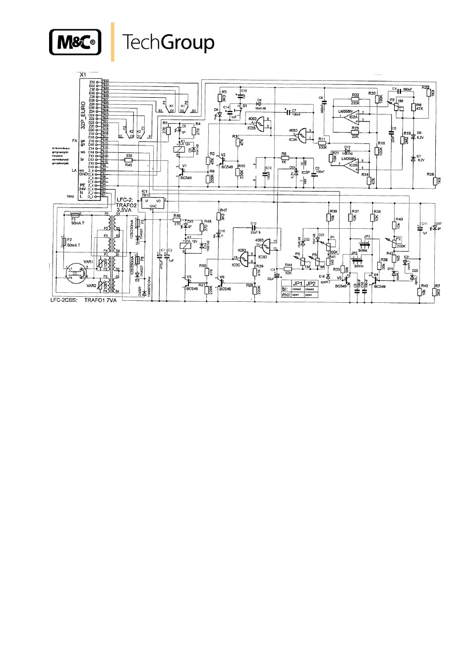 Figure 11, Circuit diagram lfc-2 | M&C TechGroup CSS Series Operator's manual User Manual | Page 23 / 41
