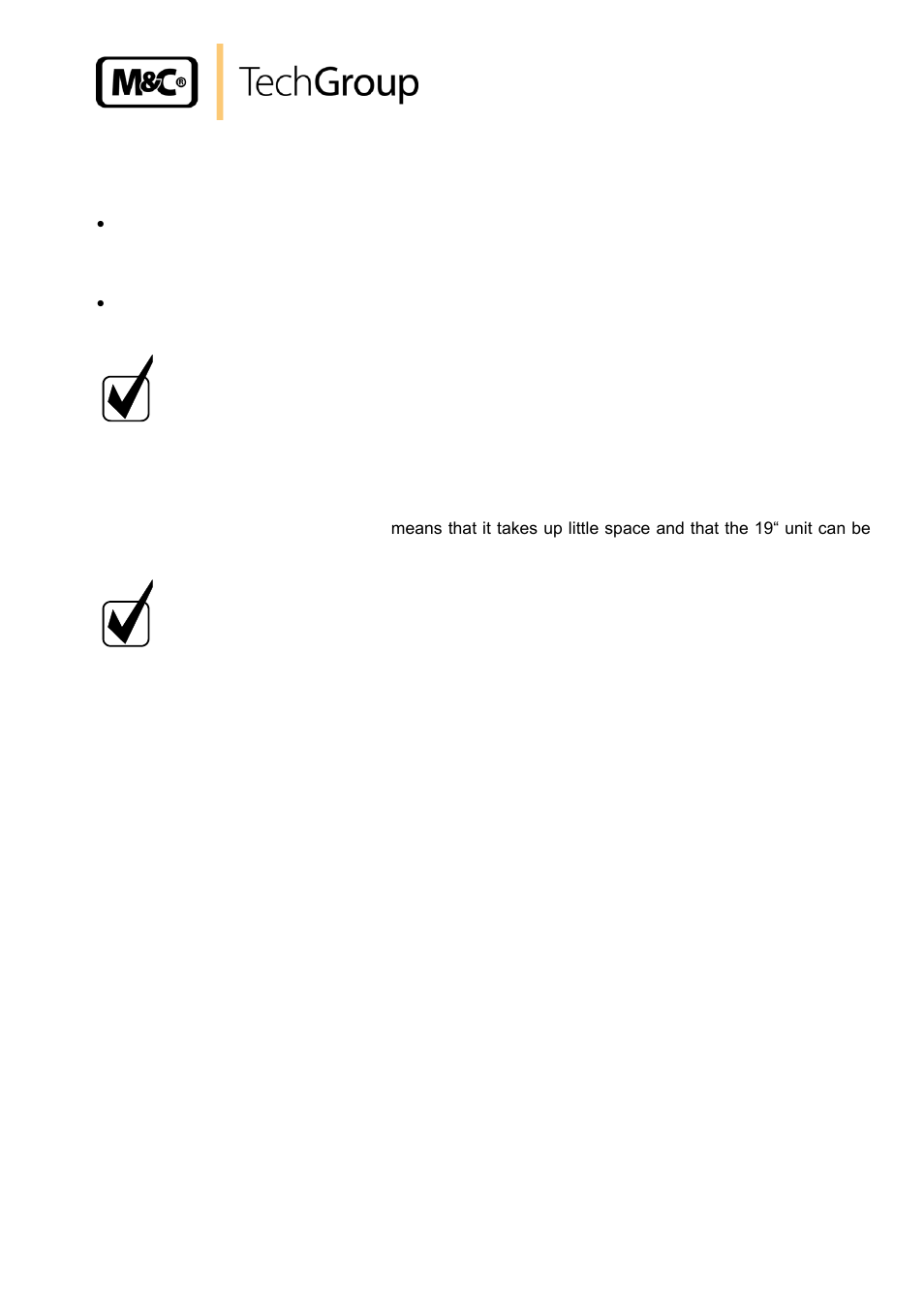 Receipt of goods and storage, Installation instructions | M&C TechGroup CSS Series Operator's manual User Manual | Page 27 / 41