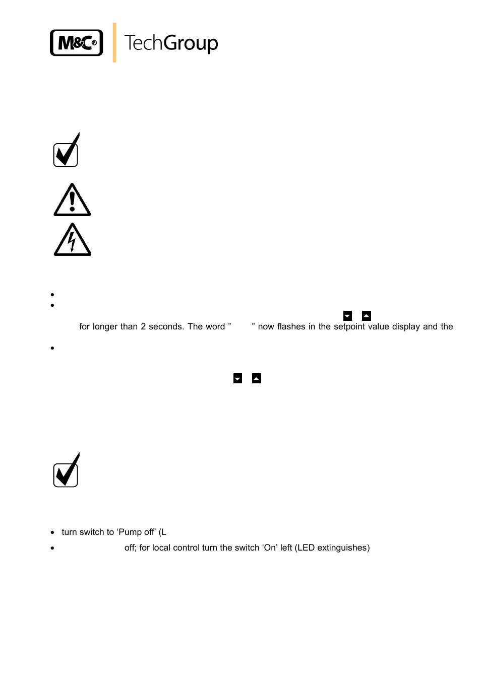 Closing down | M&C TechGroup CSS Series Operator's manual User Manual | Page 31 / 41