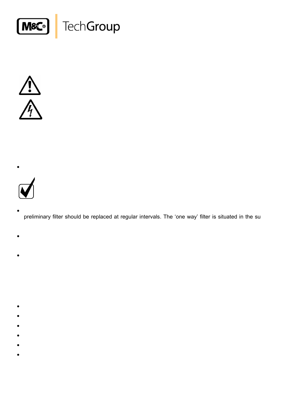 Maintenance, Dismounting the flow components sub panel | M&C TechGroup CSS Series Operator's manual User Manual | Page 32 / 41