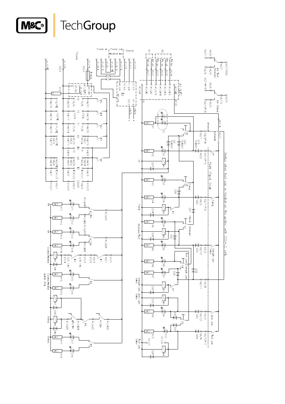Figure 15, Circuit diagram gas conditioning css | M&C TechGroup CSS Series Operator's manual User Manual | Page 40 / 41