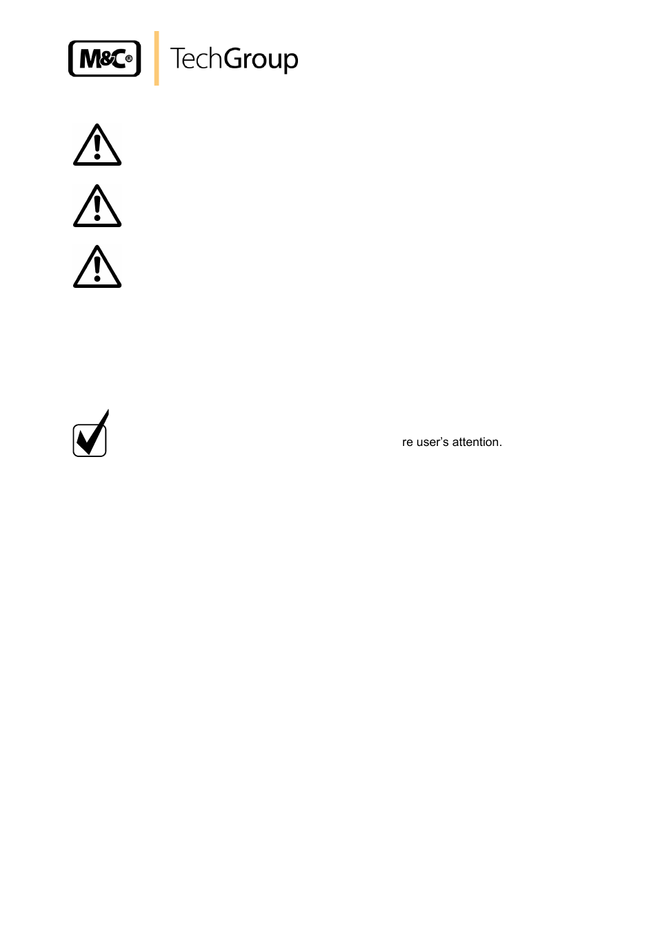 Used terms and signal indications | M&C TechGroup CSS Series Operator's manual User Manual | Page 7 / 41