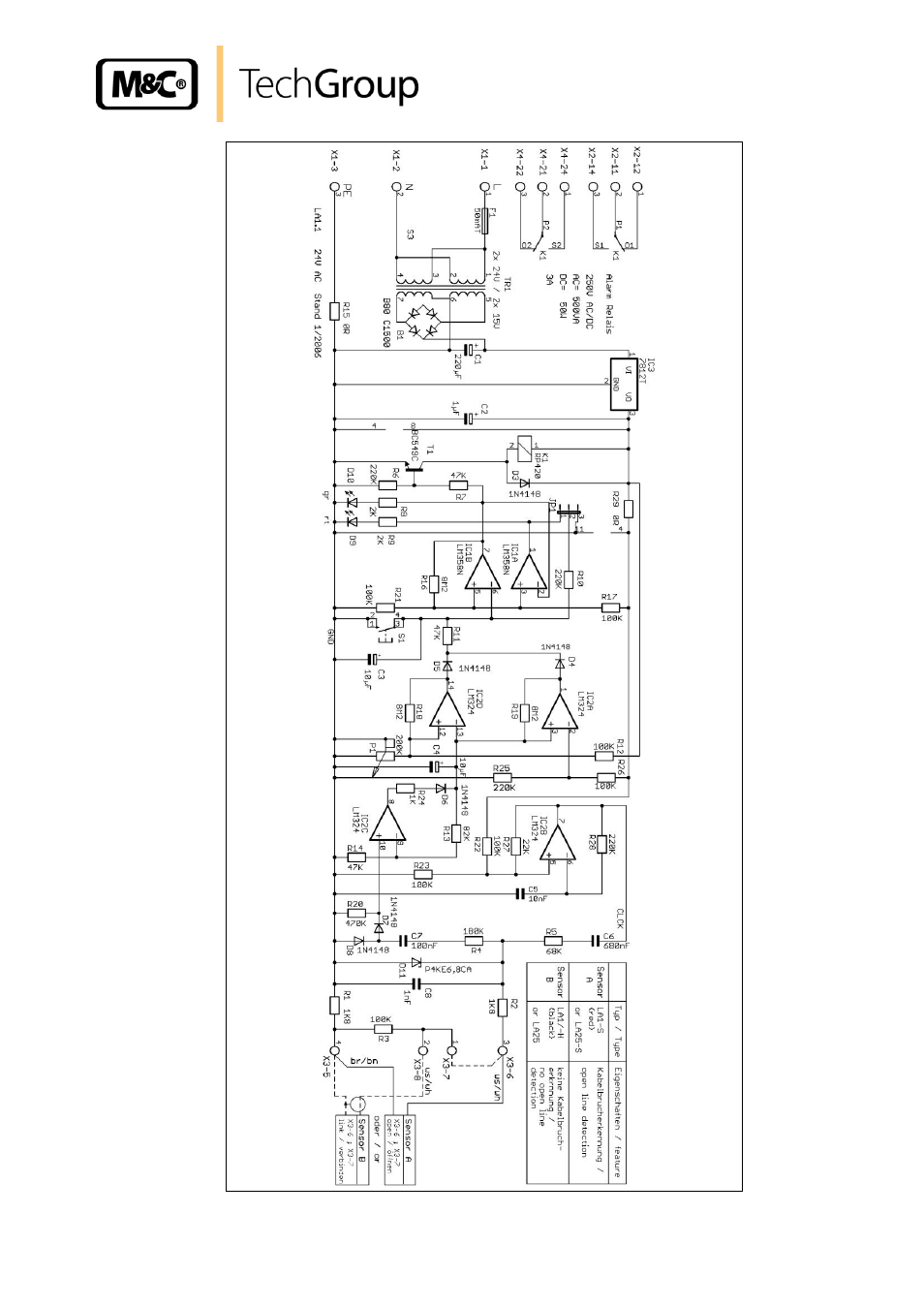 Figure 9, Flow diagram la1.1, 24v ac/dc | M&C TechGroup LA 1.4 Operator's manual User Manual | Page 23 / 25