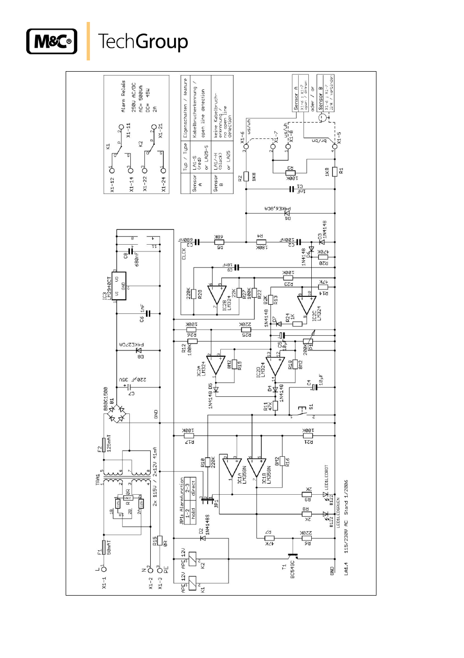 Figure 10, Flow diagram la1.4, 115/230v 50/60hz | M&C TechGroup LA 1.4 Operator's manual User Manual | Page 24 / 25