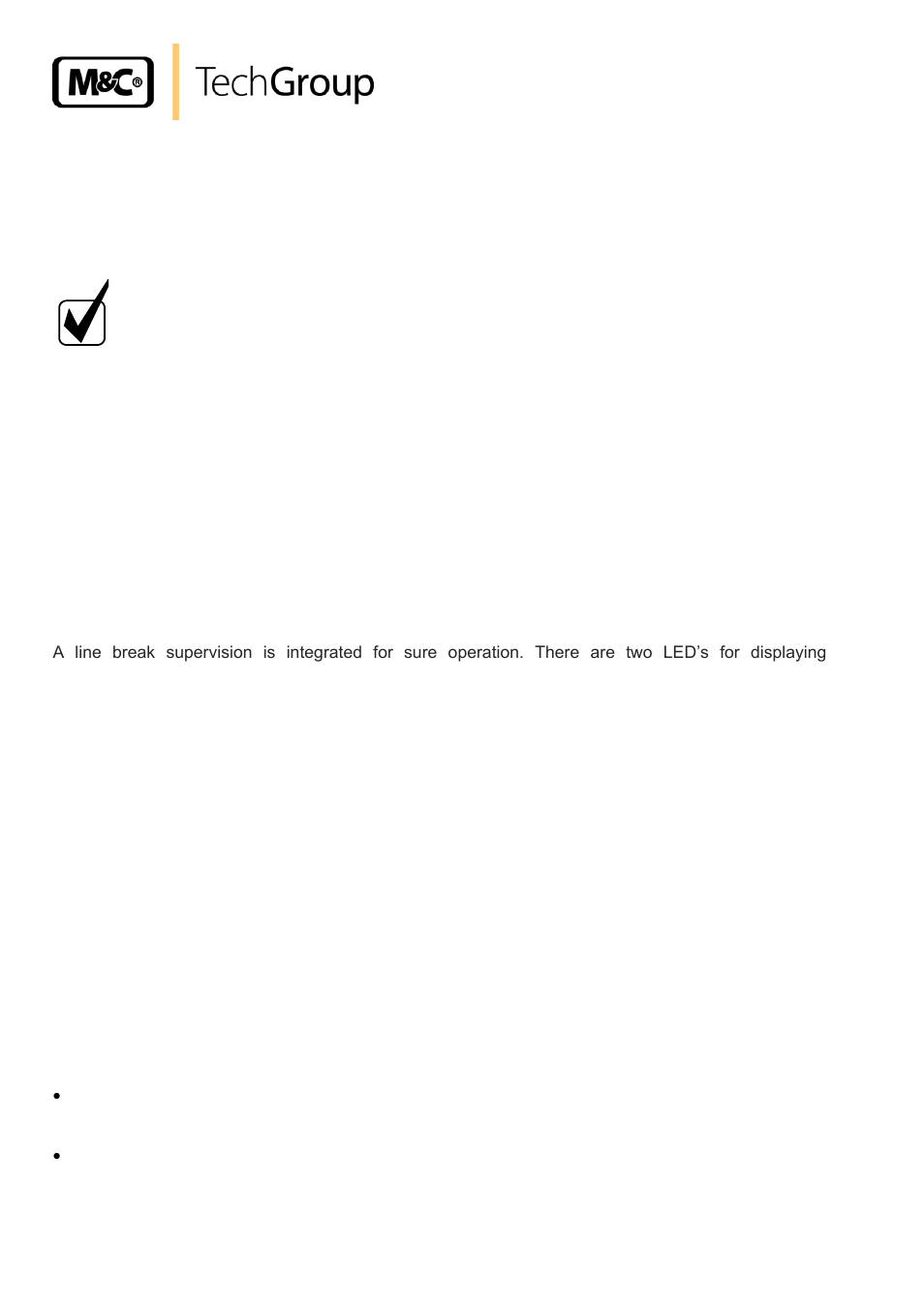 Description, Receipt of goods and storage | M&C TechGroup LA 1.4 Operator's manual User Manual | Page 8 / 25