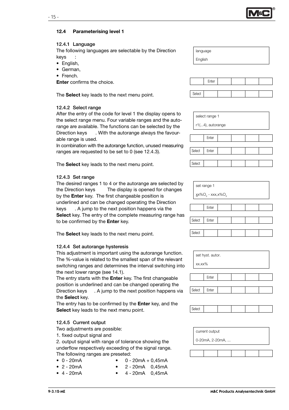 M&C TechGroup PMA 100 Operator's manual User Manual | Page 15 / 35