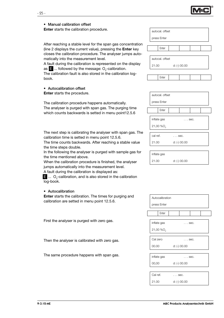 M&C TechGroup PMA 100 Operator's manual User Manual | Page 25 / 35