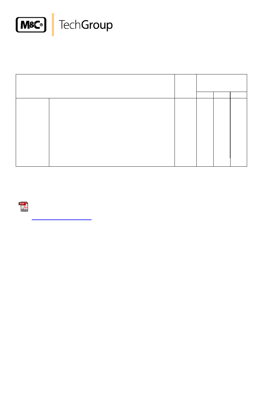 Spare parts list, Appendix | M&C TechGroup FSS-..._H350 Operator's manual User Manual | Page 14 / 14