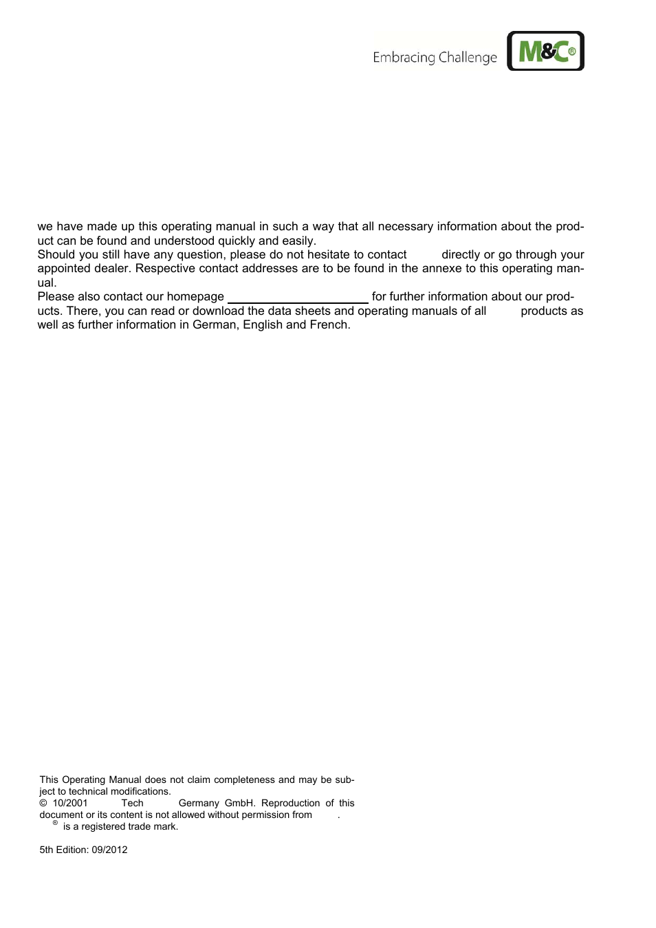 M&C TechGroup SP2400-H Operator's manual User Manual | Page 4 / 53