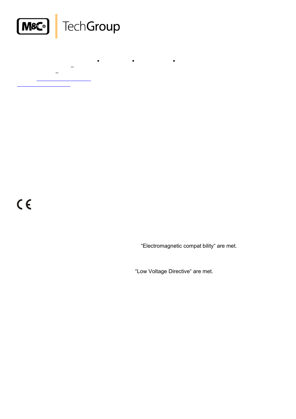 General information, Declaration of conformity | M&C TechGroup SS-5_3 Operator's manual User Manual | Page 4 / 22