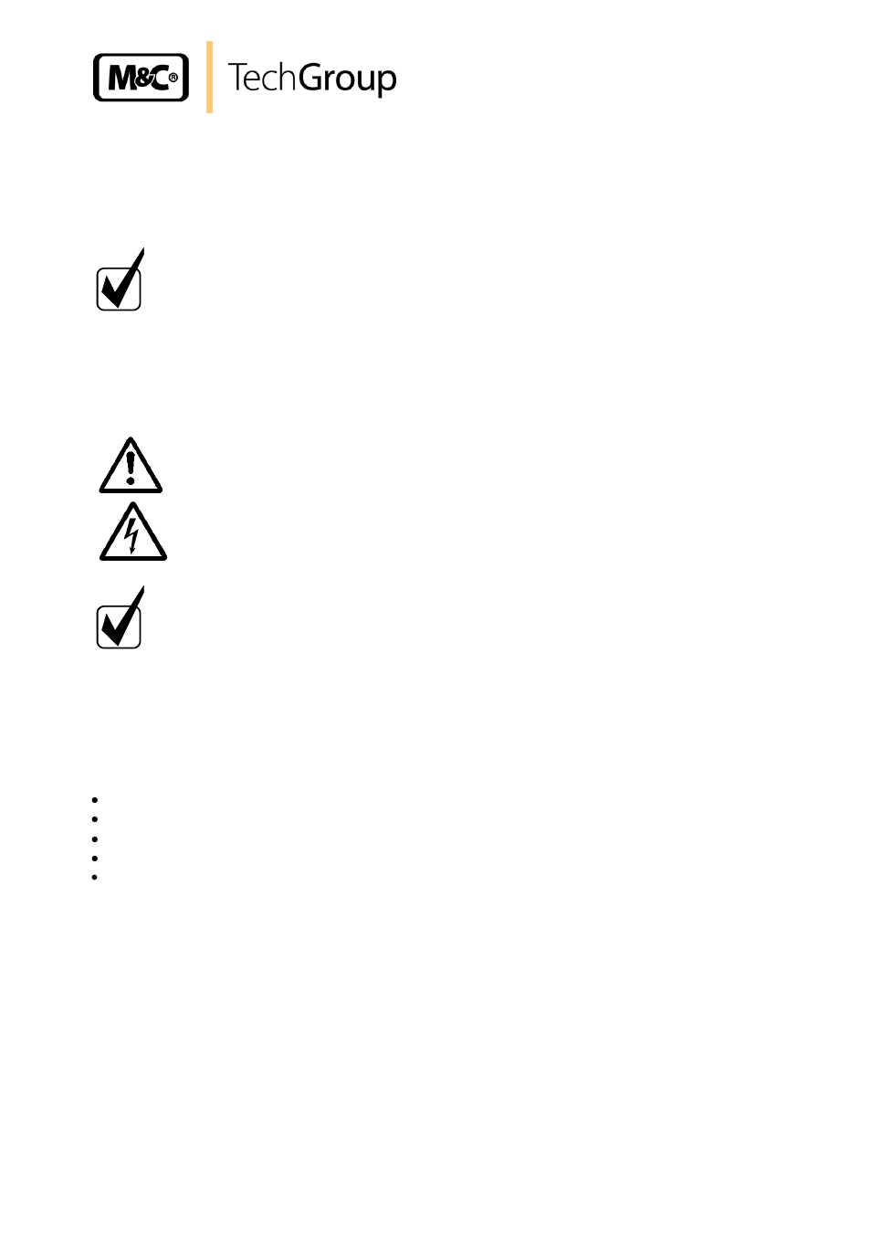 Installation instructions, Mechanical | M&C TechGroup MP47_D Operator's manual User Manual | Page 13 / 22