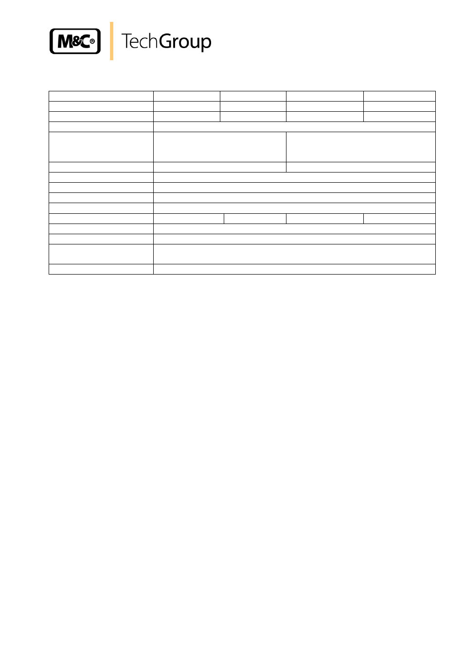 Technical data | M&C TechGroup MP47_D Operator's manual User Manual | Page 9 / 22