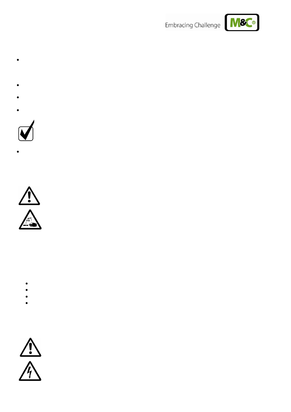 Electrical connections | M&C TechGroup CSS-V2 Operator's manual User Manual | Page 16 / 31