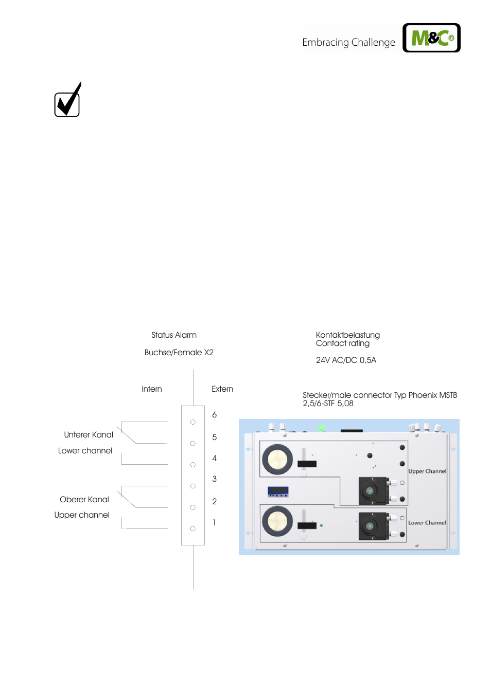 Figure 6, Plug connections summery alarm | M&C TechGroup CSS-V2 Operator's manual User Manual | Page 17 / 31