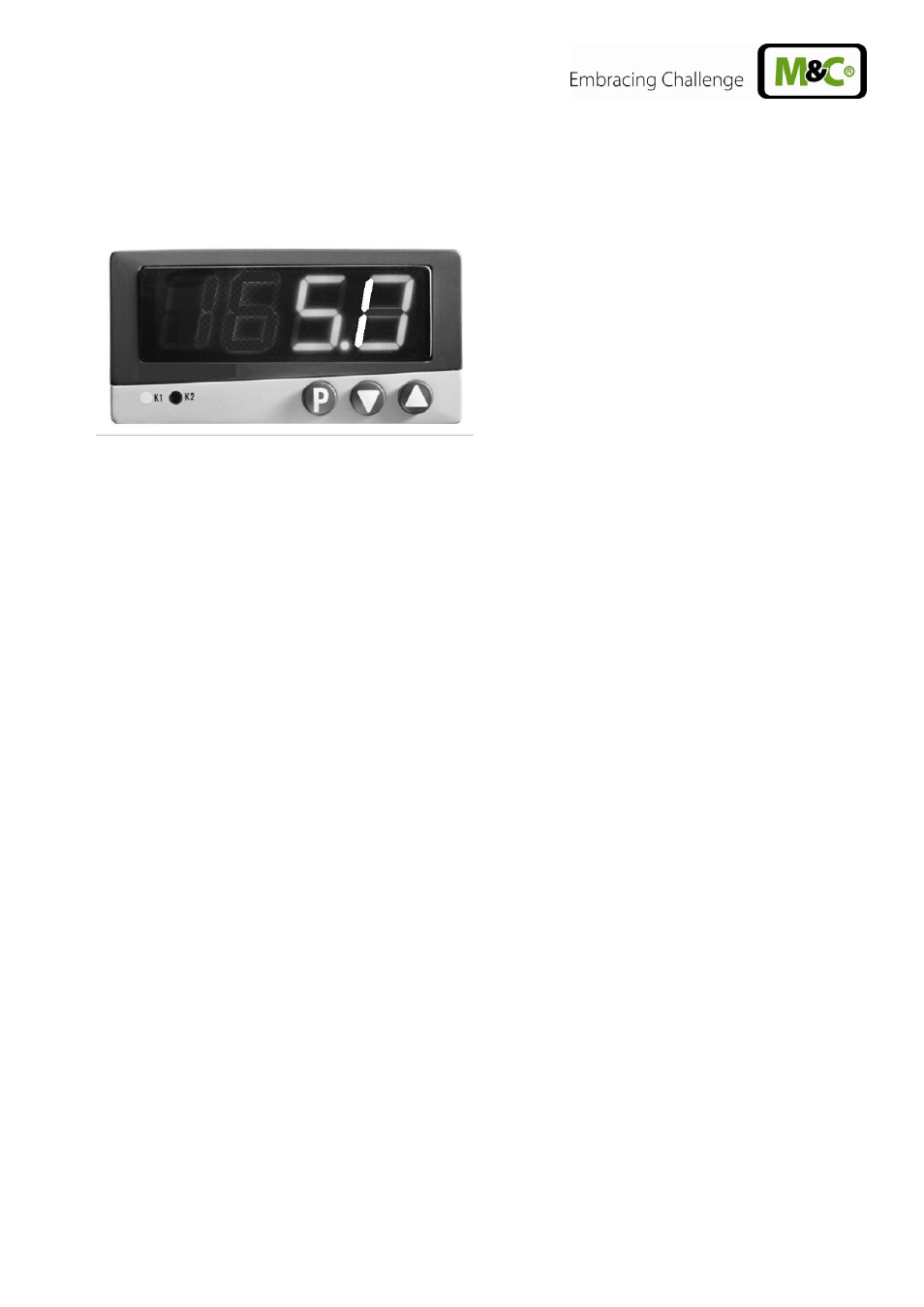 Changing the set value, Figure 12, Front view of the temperature regulator | M&C TechGroup CSS-V2 Operator's manual User Manual | Page 25 / 31