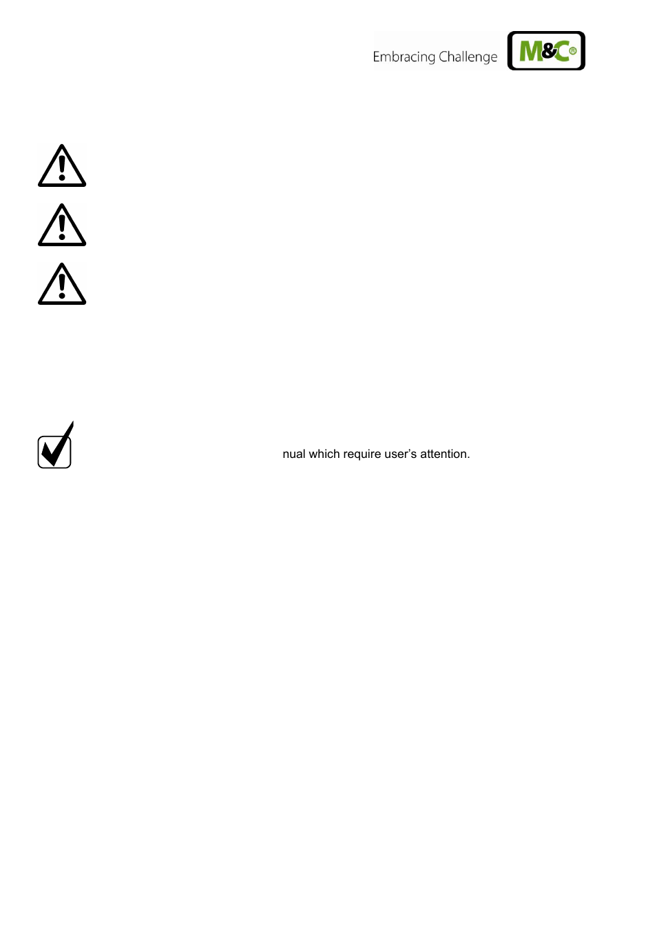 Used terms and signal indications | M&C TechGroup CSS-V2 Operator's manual User Manual | Page 6 / 31