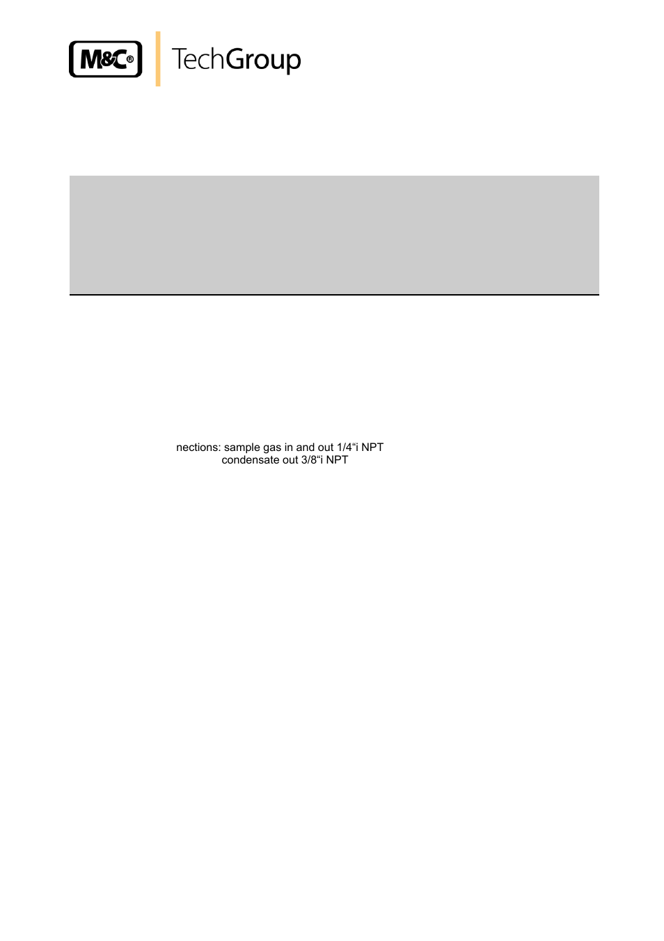 Spare parts list, Electric gas cooler ec-ex | M&C TechGroup EC-EX Operator's manual User Manual | Page 25 / 33