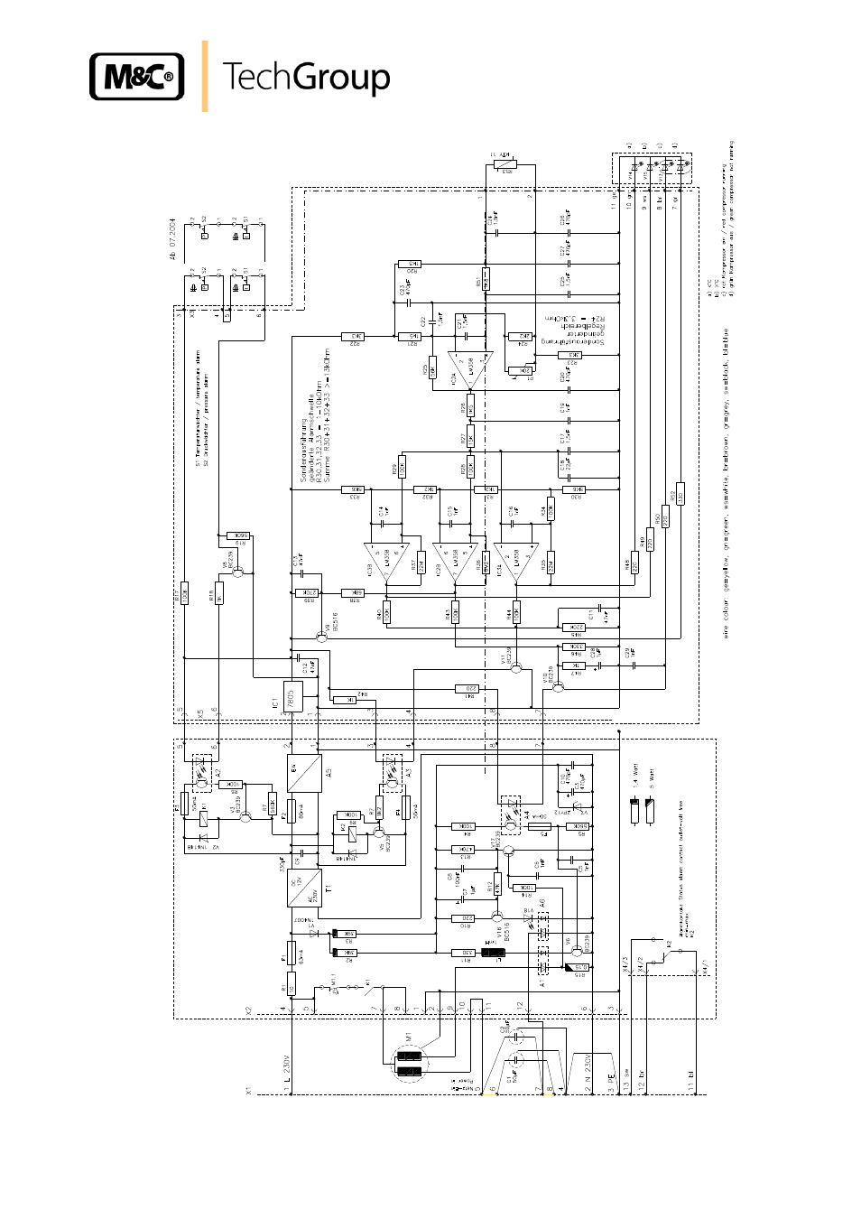 Figure 11 circuit diagram ec-ex 230v/50hz | M&C TechGroup EC-EX Operator's manual User Manual | Page 29 / 33