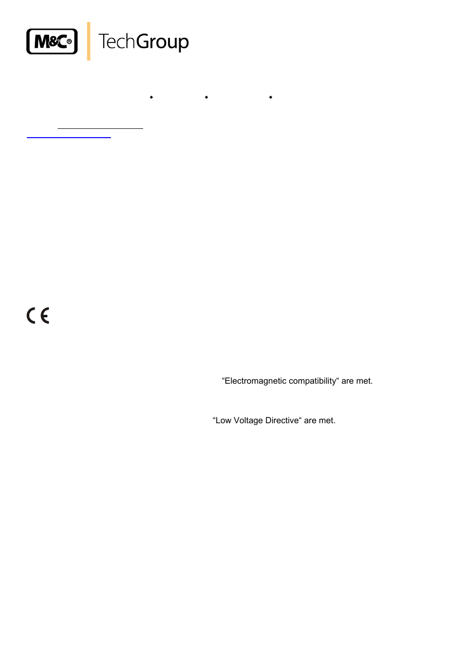 General information, Declaration of conformity | M&C TechGroup ECP20-2 Operator's manual User Manual | Page 4 / 25