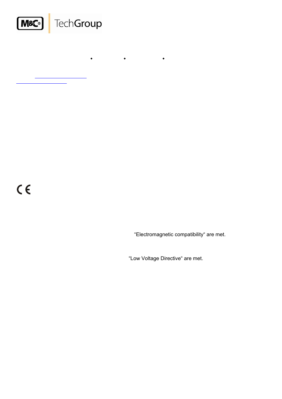General information, Declaration of conformity, Safety instructions | M&C TechGroup SP34-H2 Operator's manual User Manual | Page 4 / 10