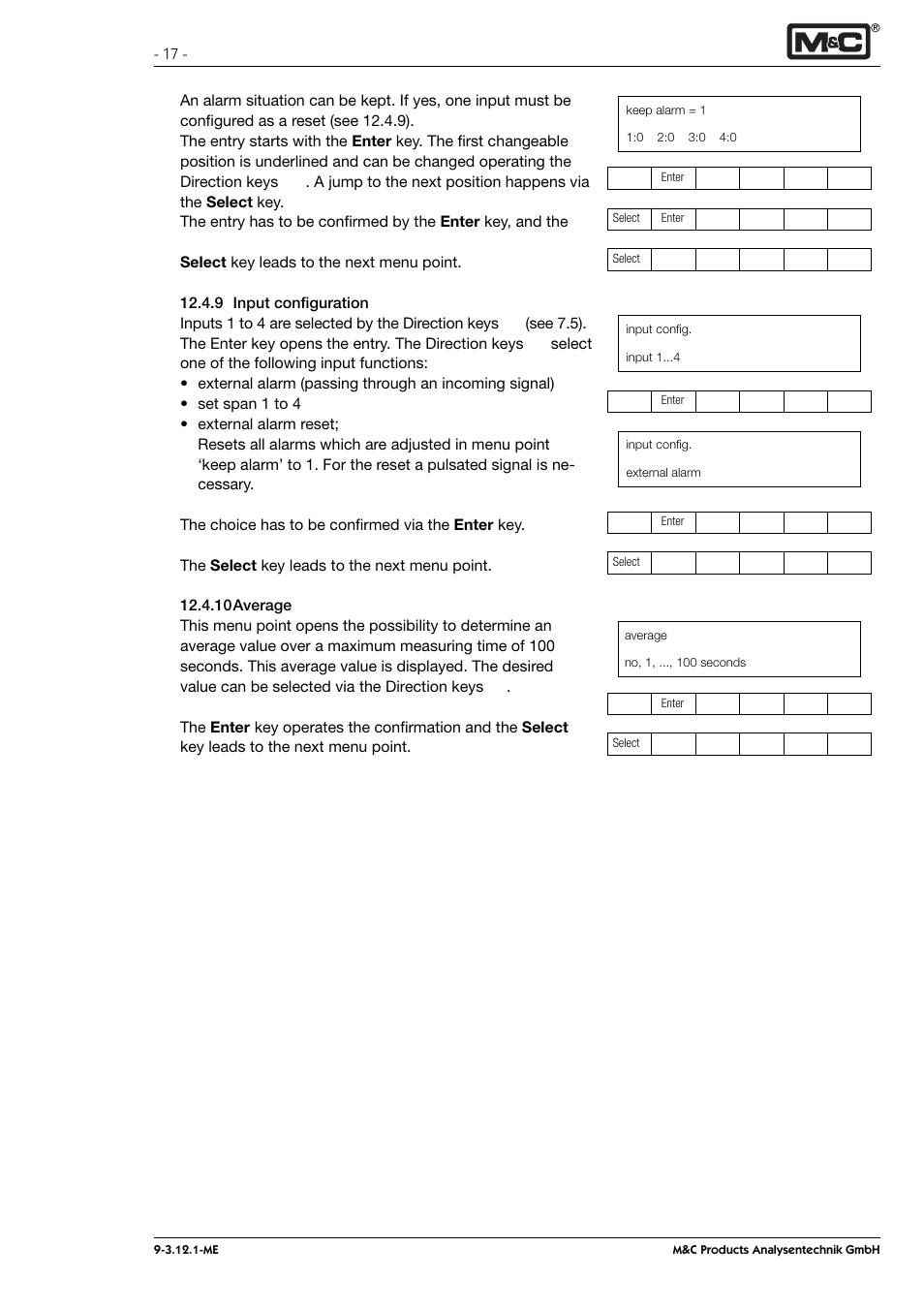 M&C TechGroup PMA 100-L Operator's manual User Manual | Page 17 / 30
